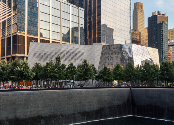 View of the September 11 Memorial Pavilion